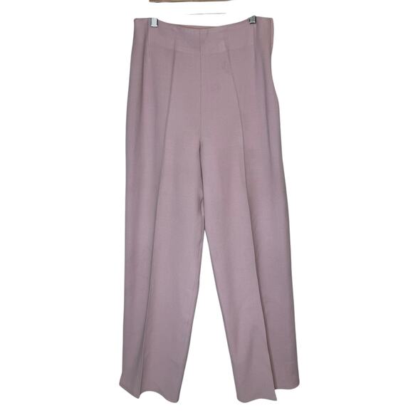 Nina Ricci Edition Boutique Vintage Wool High Waisted Pleated Pink Trousers - Picture 1 of 9